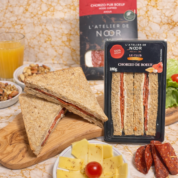 L'Atelier de Noor - Sandwich Club Chorizo ANGUS (180g)
