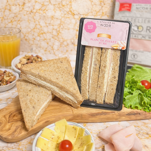 L'Atelier de Noor - Sandwich Club Poulet Fumé (180g)